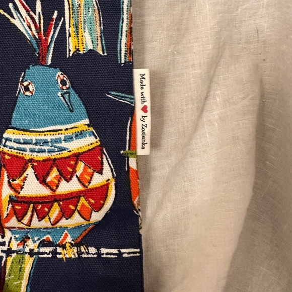 NWT crazy bird handmade tote - Picture 4 of 4